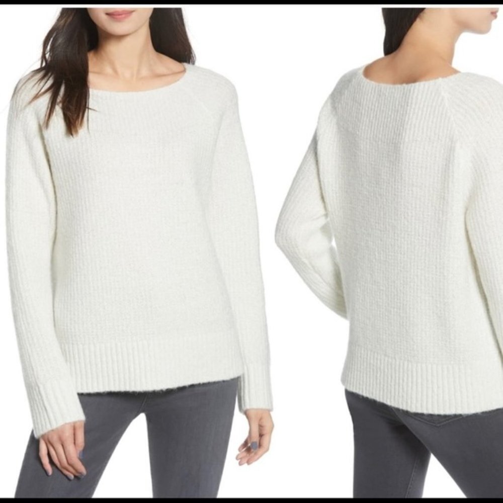 NWT Chelsea28 Metallic Ribbed Sweater